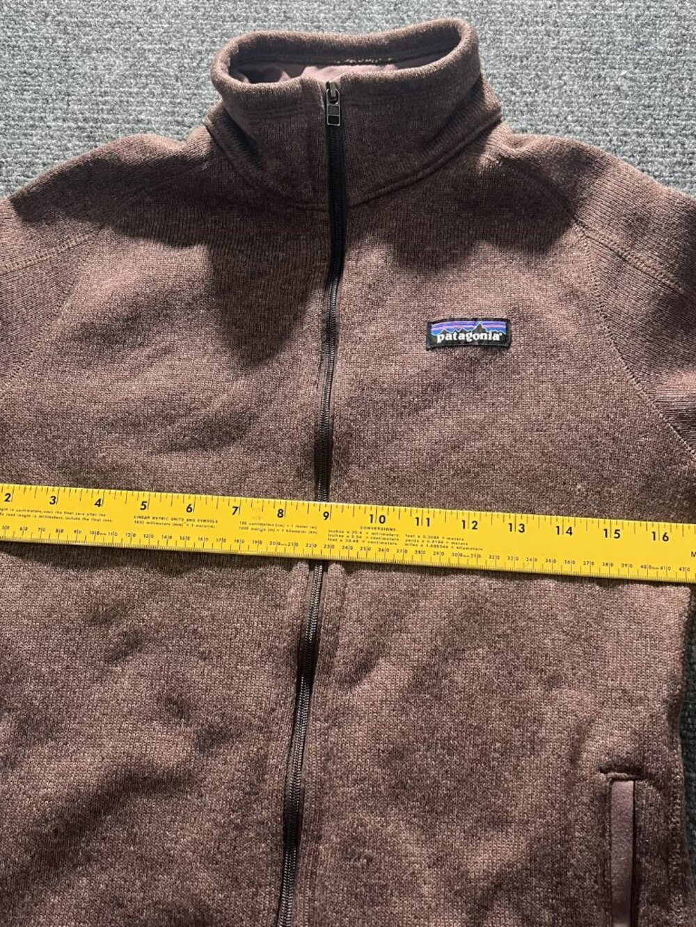 Patagonia Better Sweater Jacket Womens Small Brown Full Zip Sweater Knit - Picture 6 of 8